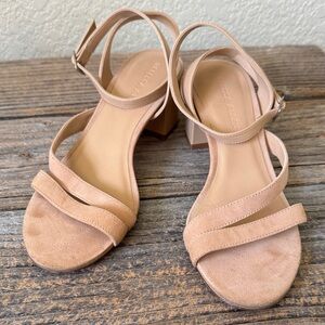 Beige suede Strappy Sandals Rebecca Allen